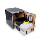Trenntoilette campbee hive one - schwarz - offen, innen