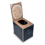 Trenntoilette campbee hive one - schwarz - offen